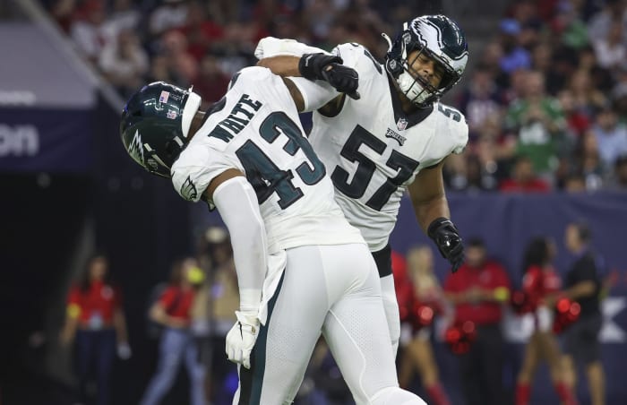Kyzir White and T.J. Edwards